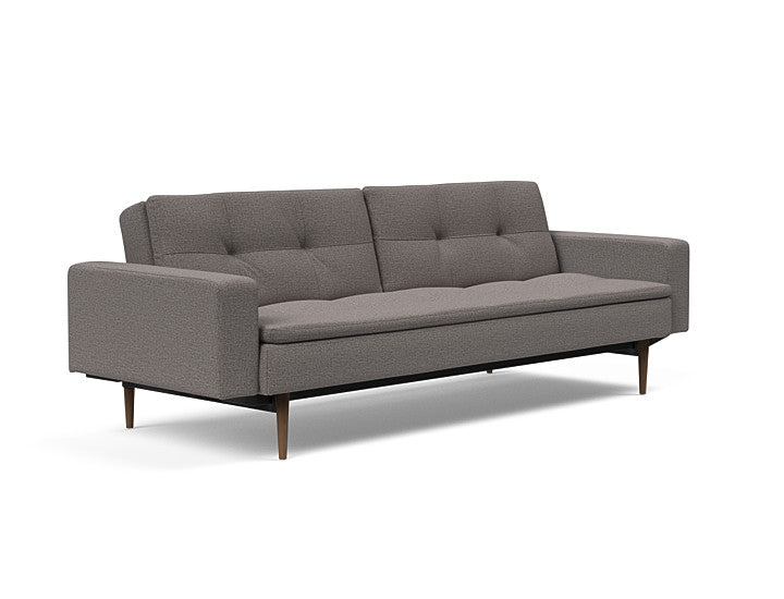 Sovesofa Dublexo med Armlener & Mørk Styletto ben fra Innovation Living