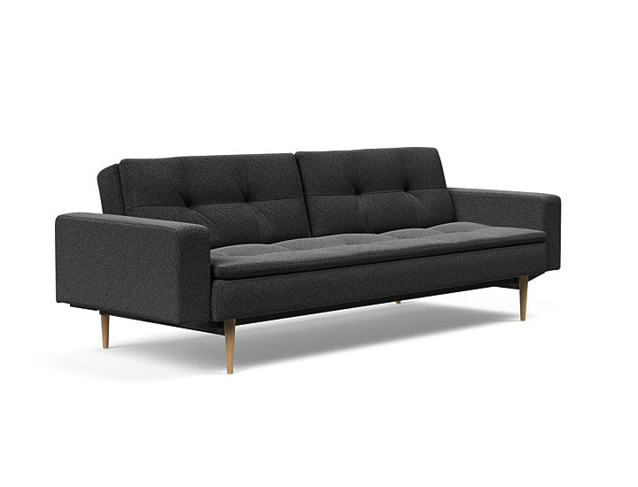Sovesofa Dublexo med Armlener & Lys Styletto ben fra Innovation Living