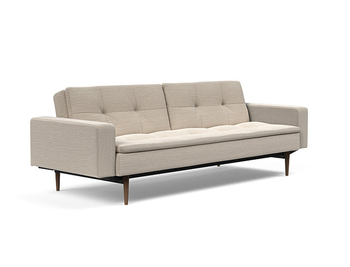 Sovesofa Dublexo med Armlener & Mørk Styletto ben fra Innovation Living