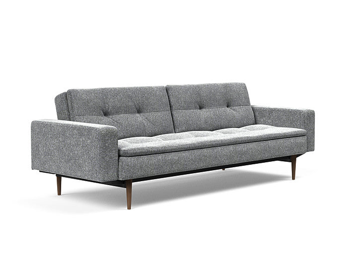 Sovesofa Dublexo med Armlener & Mørk Styletto ben fra Innovation Living