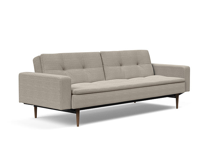 Sovesofa Dublexo med Armlener & Mørk Styletto ben fra Innovation Living