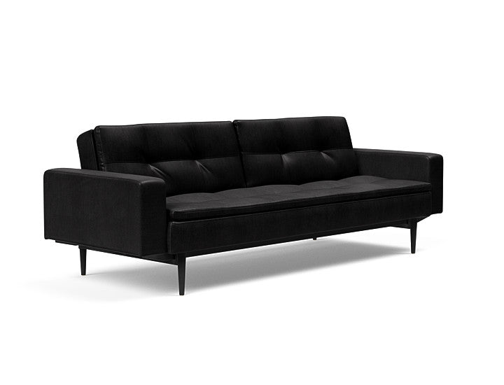 Sovesofa Dublexo med Armlener & Sort Styletto ben fra Innovation Living