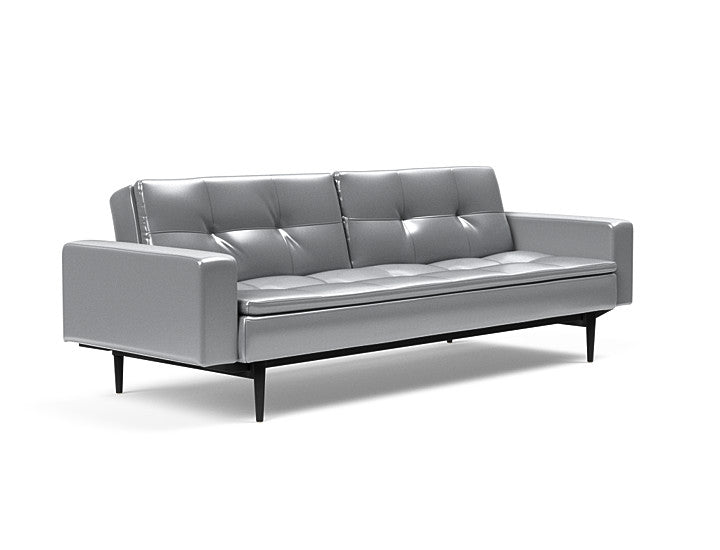Sovesofa Dublexo med Armlener & Sort Styletto ben fra Innovation Living