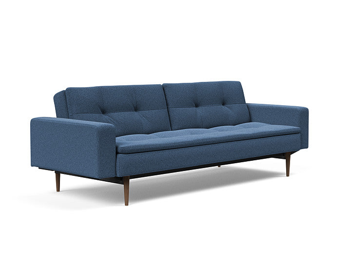 Sovesofa Dublexo med Armlener & Mørk Styletto ben fra Innovation Living