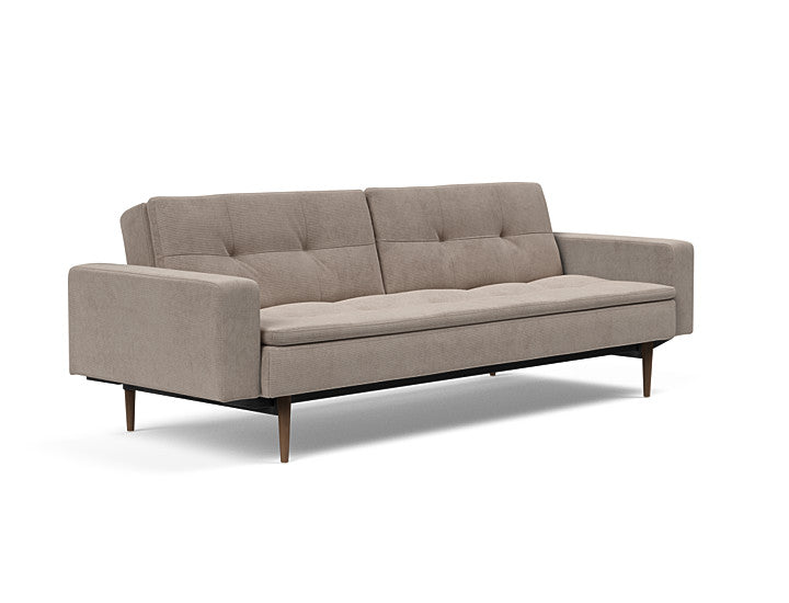 Sovesofa Dublexo med Armlener & Mørk Styletto ben fra Innovation Living