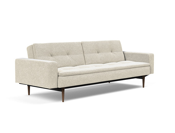 Sovesofa Dublexo med Armlener & Mørk Styletto ben fra Innovation Living