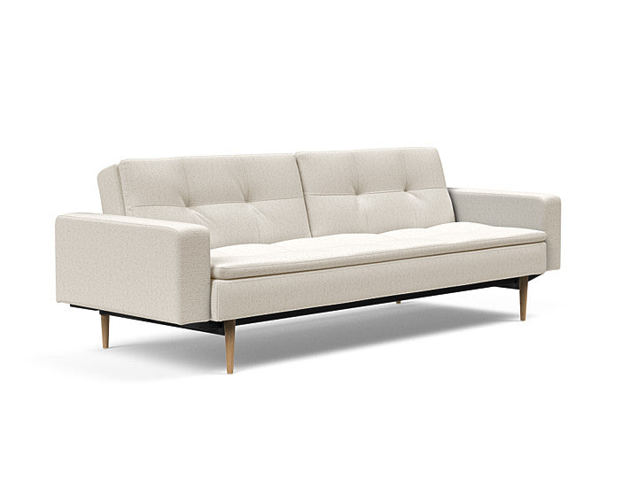 Sovesofa Dublexo med Armlener & Lys Styletto ben fra Innovation Living