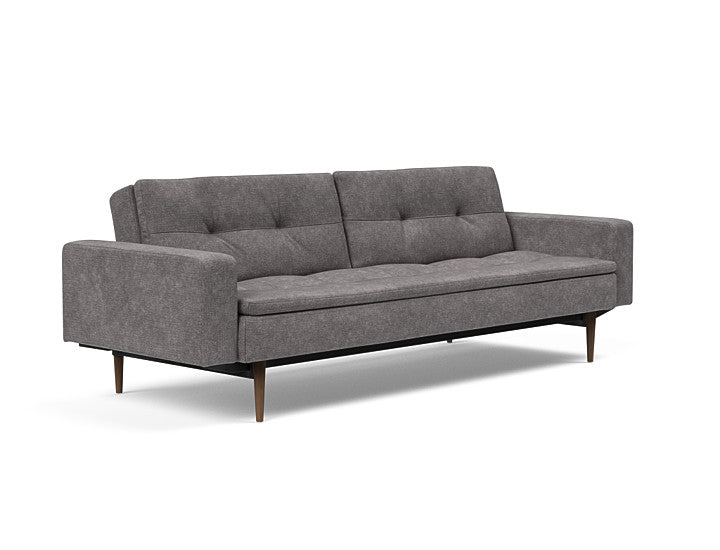 Sovesofa Dublexo med Armlener & Mørk Styletto ben fra Innovation Living