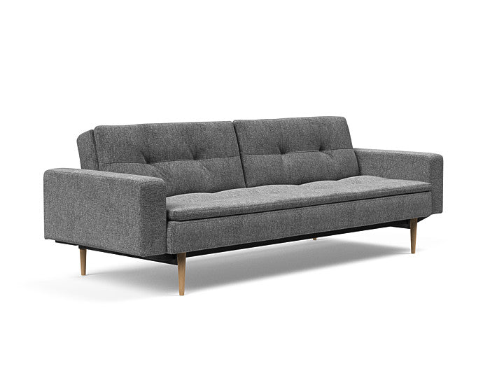 Sovesofa Dublexo med Armlener & Lys Styletto ben fra Innovation Living