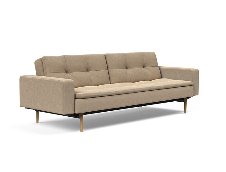 Sovesofa Dublexo med Armlener & Lys Styletto ben fra Innovation Living
