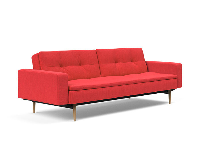 Sovesofa Dublexo med Armlener & Lys Styletto ben fra Innovation Living