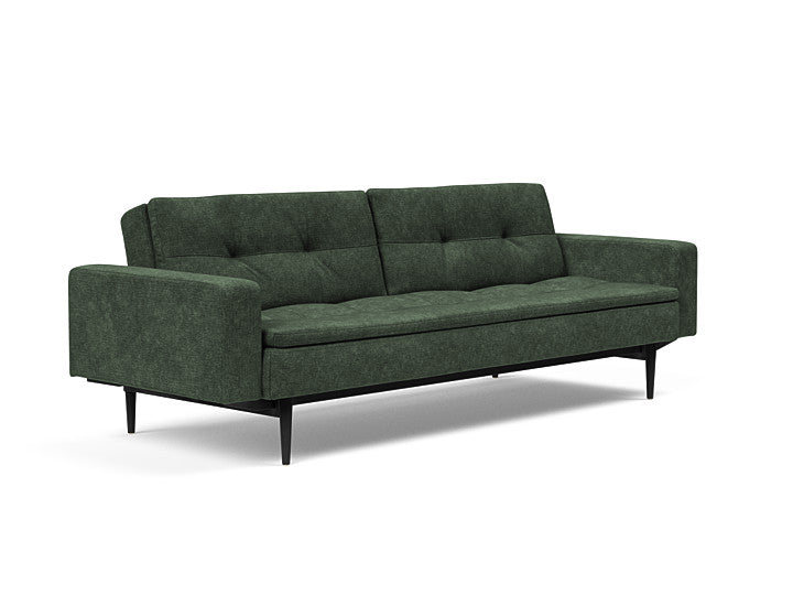 Sovesofa Dublexo med Armlener & Sort Styletto ben fra Innovation Living