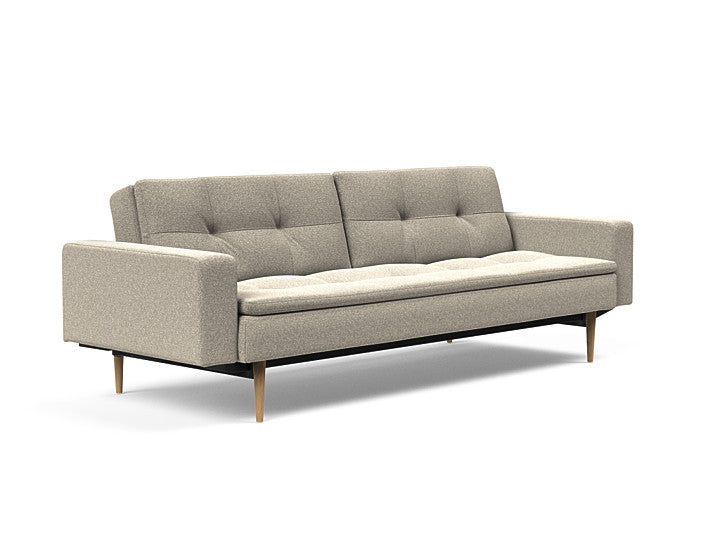 Sovesofa Dublexo med Armlener & Lys Styletto ben fra Innovation Living