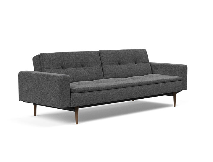 Sovesofa Dublexo med Armlener & Mørk Styletto ben fra Innovation Living