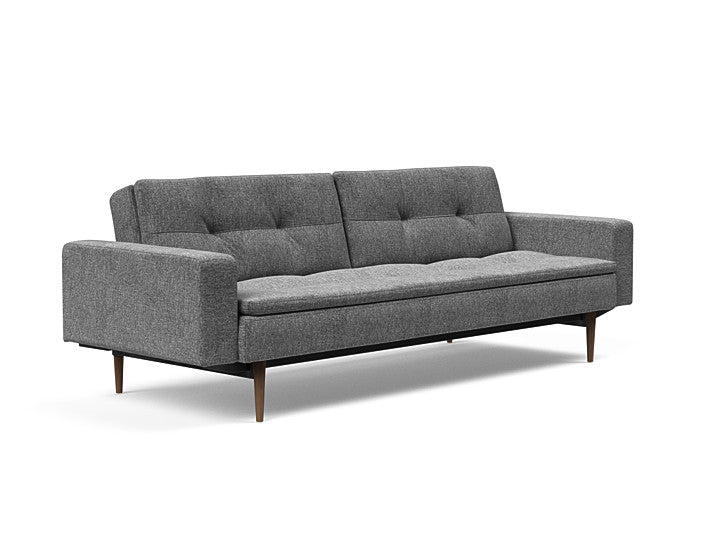 Sovesofa Dublexo med Armlener & Mørk Styletto ben fra Innovation Living