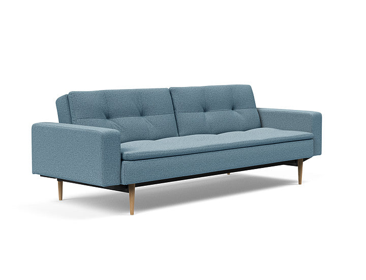 Sovesofa Dublexo med Armlener & Lys Styletto ben fra Innovation Living