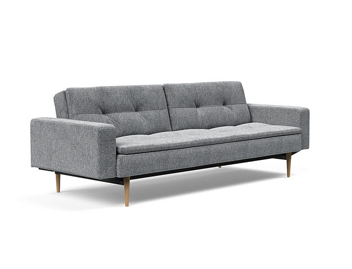 Sovesofa Dublexo med Armlener & Lys Styletto ben fra Innovation Living