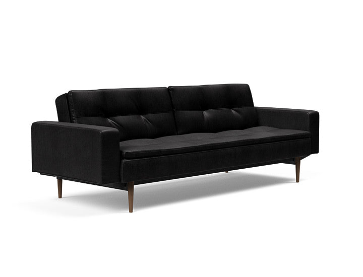 Sovesofa Dublexo med Armlener & Mørk Styletto ben fra Innovation Living