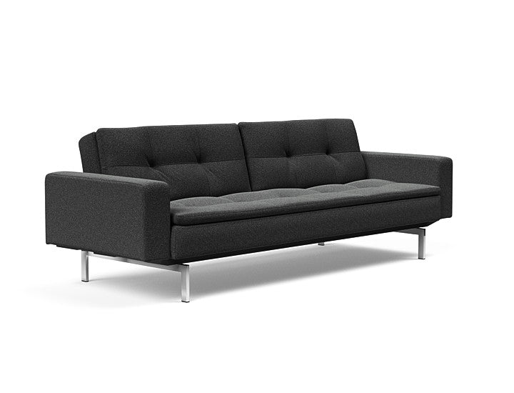 Sovesofa Dublexo med Armlener & Krom ben fra Innovation Living