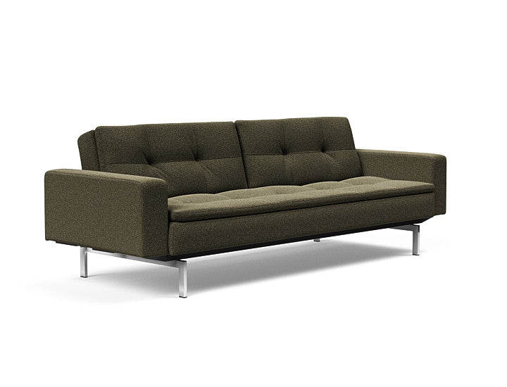 Sovesofa Dublexo med Armlener & Krom ben fra Innovation Living