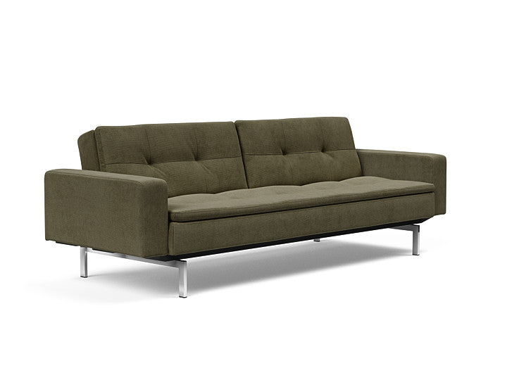 Sovesofa Dublexo med Armlener & Krom ben fra Innovation Living