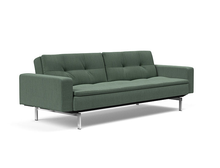 Sovesofa Dublexo med Armlener & Krom ben fra Innovation Living
