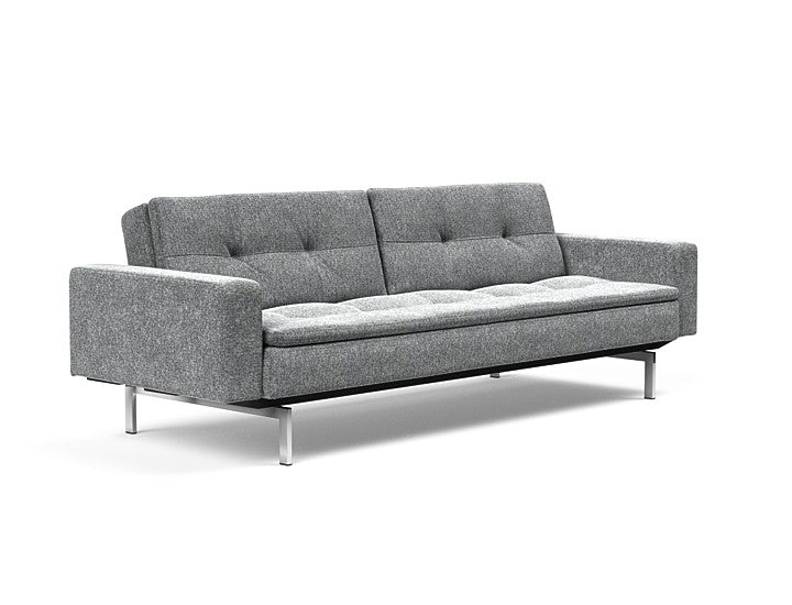 Sovesofa Dublexo med Armlener & Krom ben fra Innovation Living