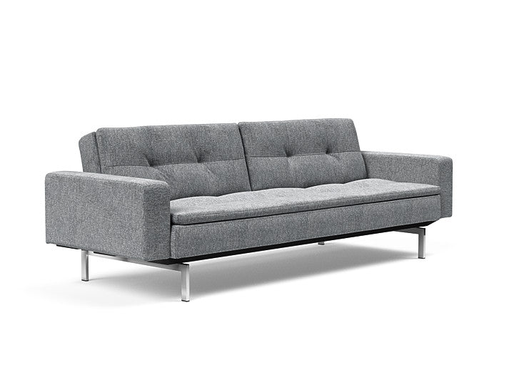 Sovesofa Dublexo med Armlener & Krom ben fra Innovation Living