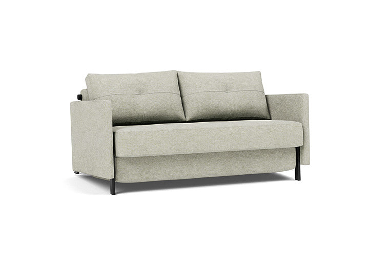 Cubed 02 med armlener – 280 – 140x200 – produktvisualisering fra Innovation Living