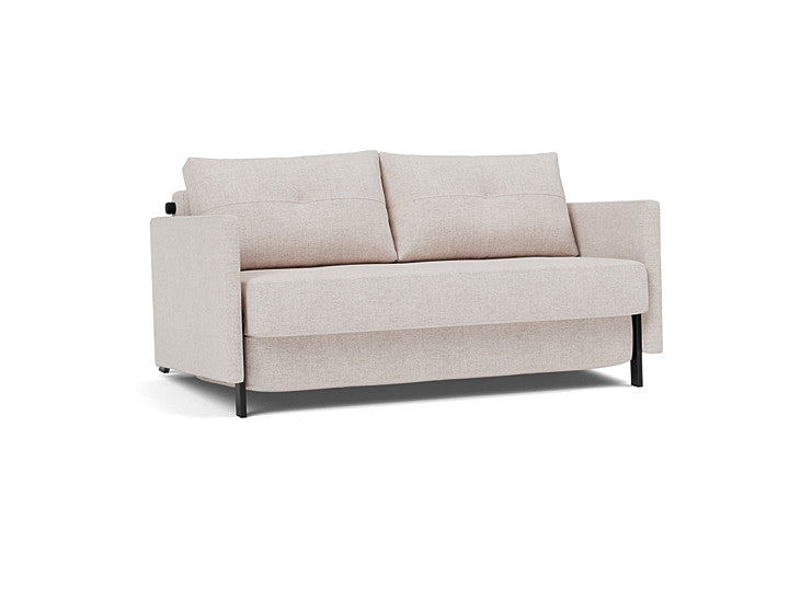 Cubed 02 med armlener – 300 – 140x200 – produktvisualisering fra Innovation Living