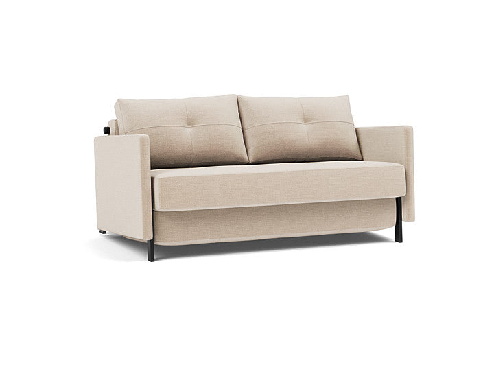 Cubed 02 med armlener – 410 – 140x200 – produktvisualisering fra Innovation Living