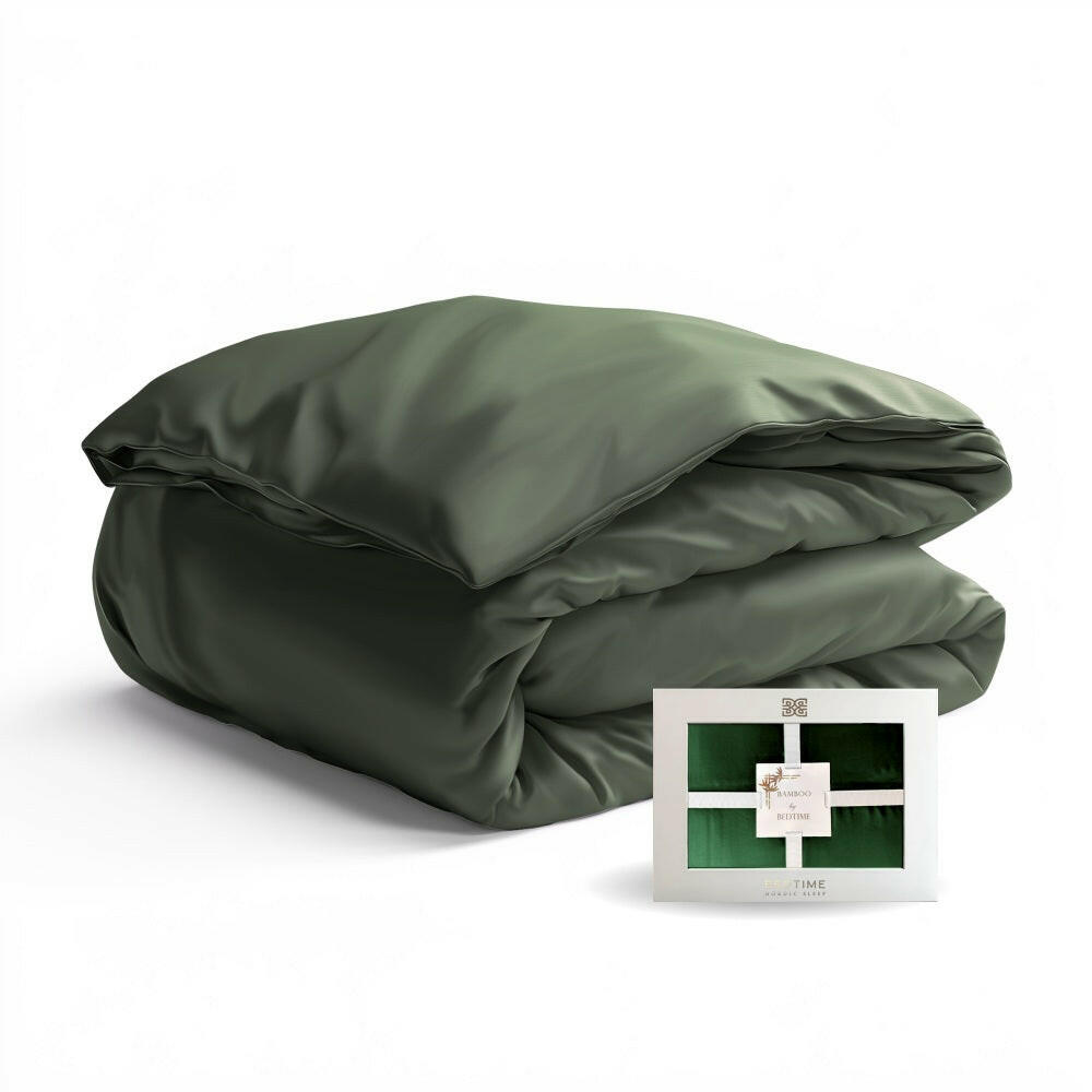Bambus Sengesett, Mørk Grønn Bedtime.no.