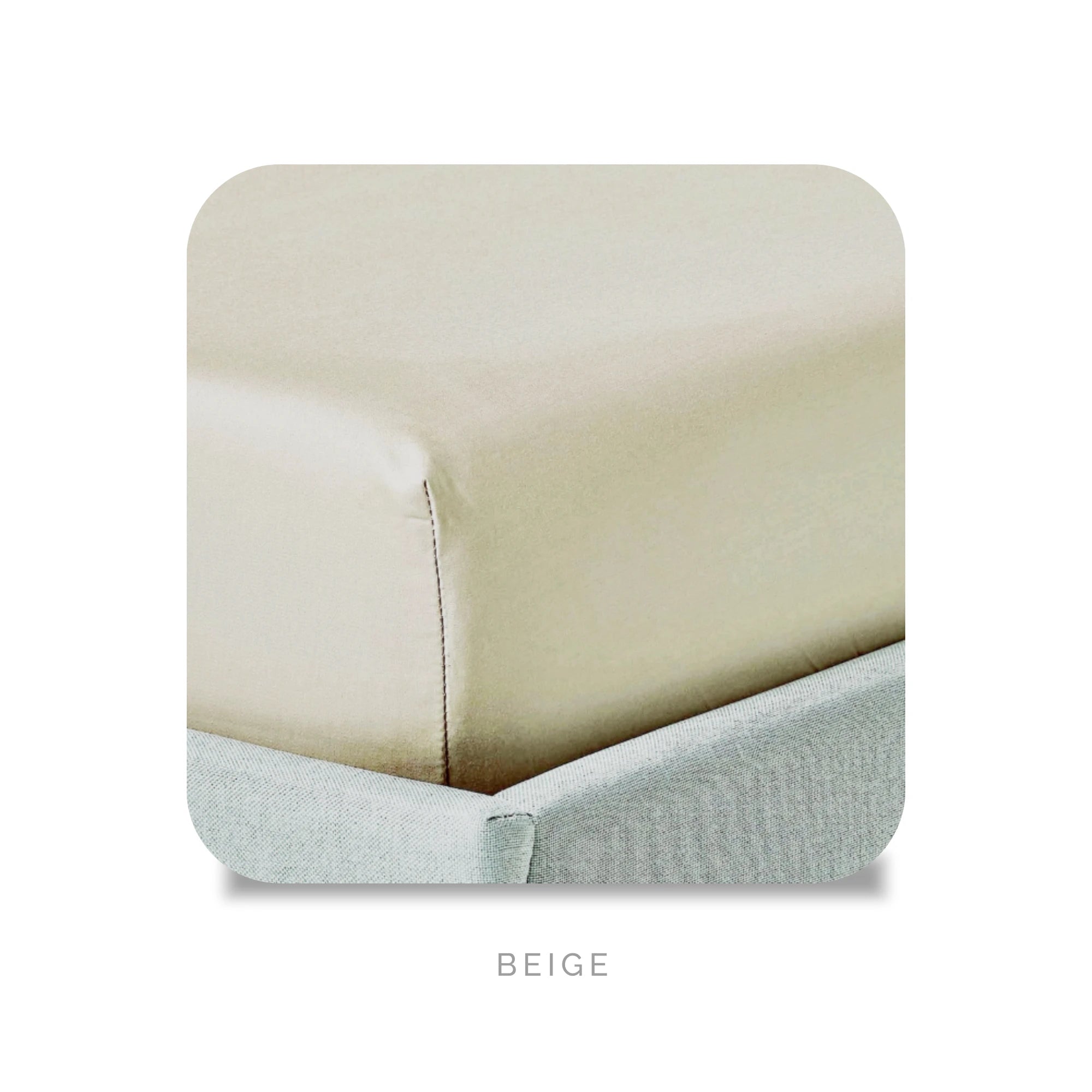 Bambus Laken, Beige