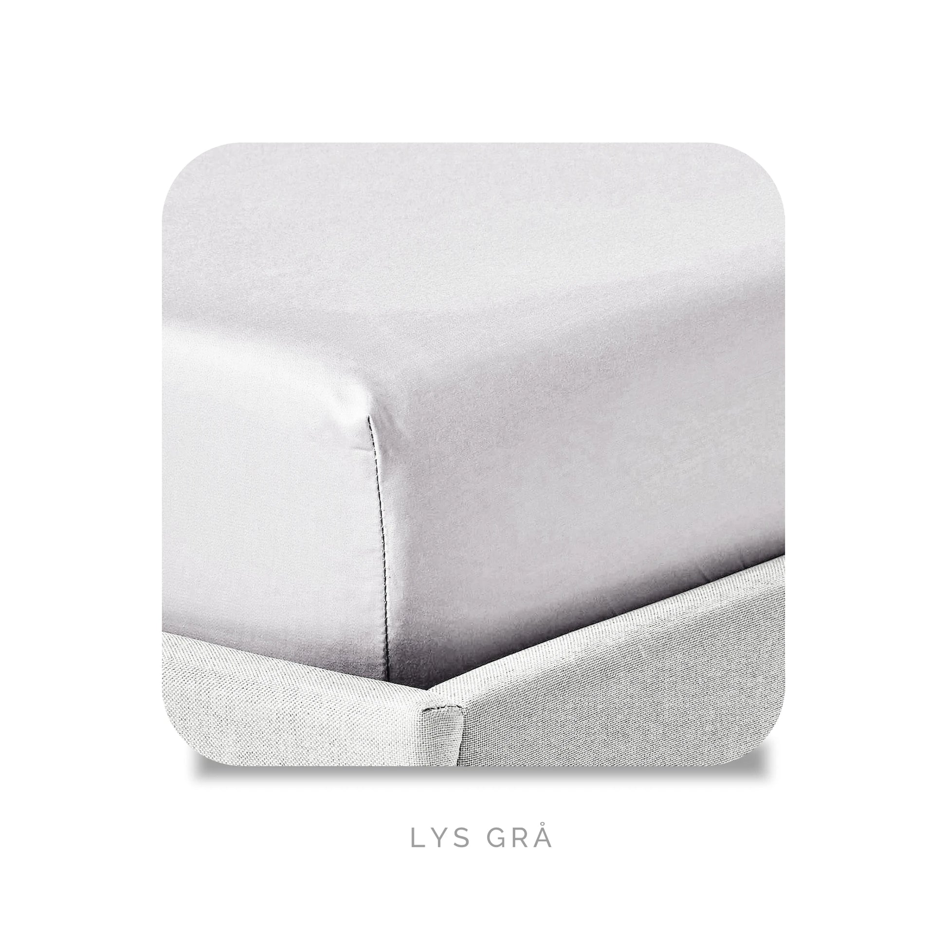 Bambus Laken, Lys Grå Bedtime.no.