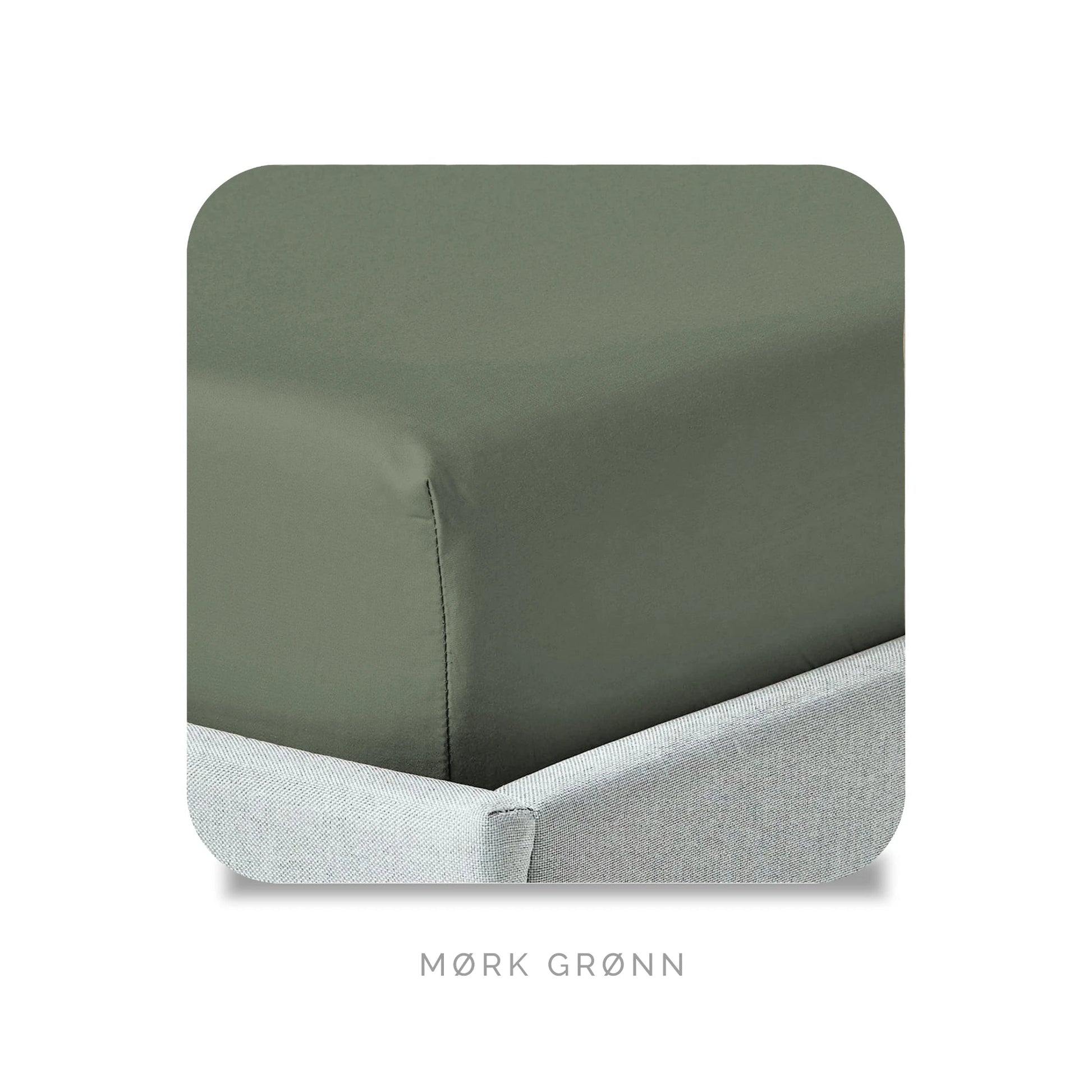 Bambus Laken, Mørk Grønn Bedtime.no.