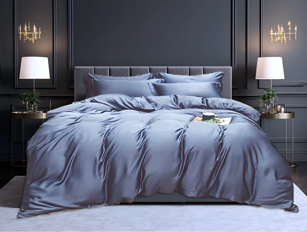 Bambus Hotellputetrekk Dus Blå 70x100