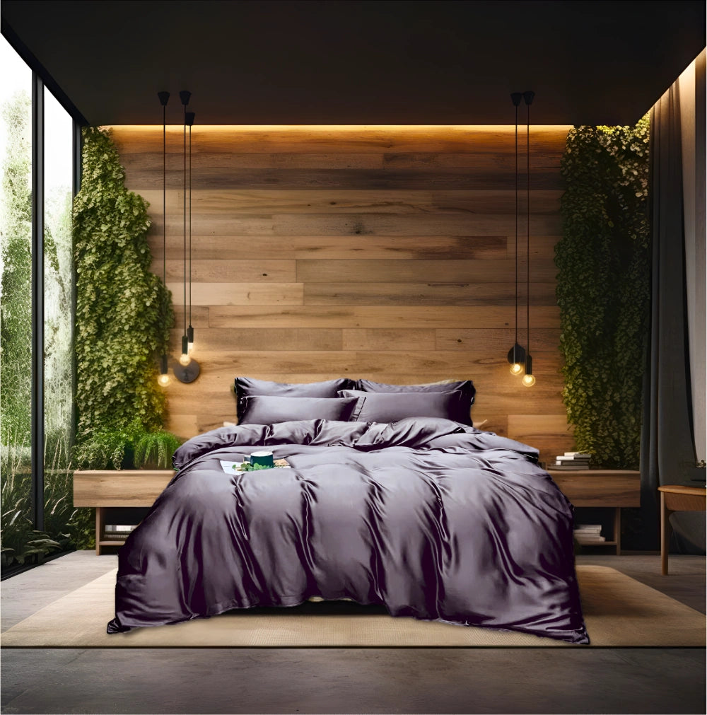 Bambus Putetrekk Mørk Grå 50x70