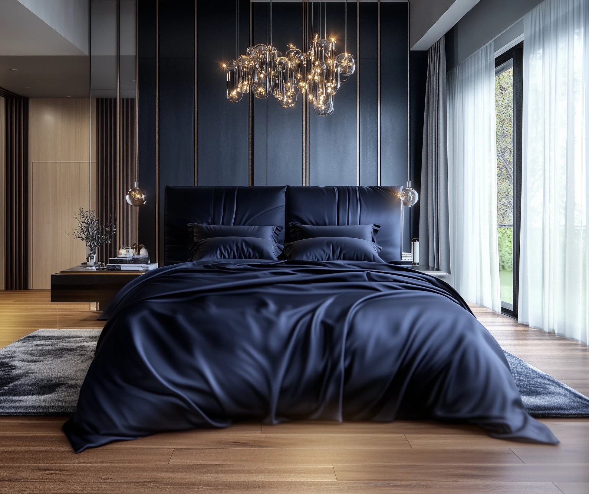 Bambus Sengesett, Blå Bedtime Collection