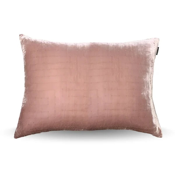 Silkevelour hotellputetrekk Blush Pink 70×100 cm Bedtime.no.