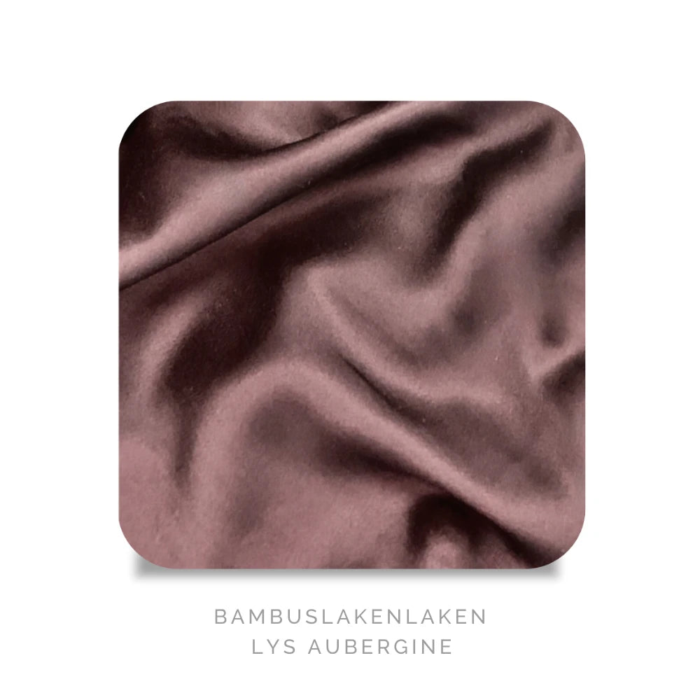 Bambus Laken, Lys Aubergine