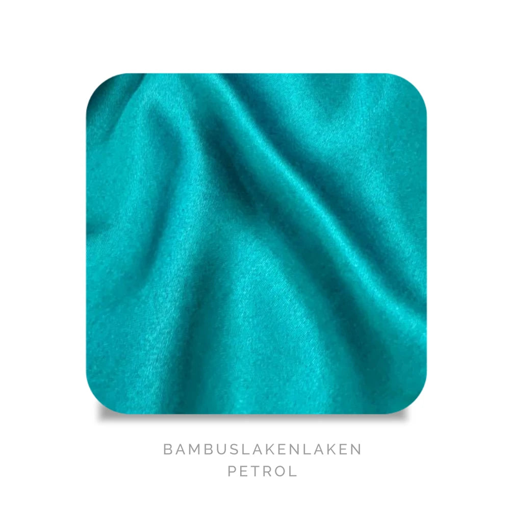 Bambus Laken Petrolgrønn