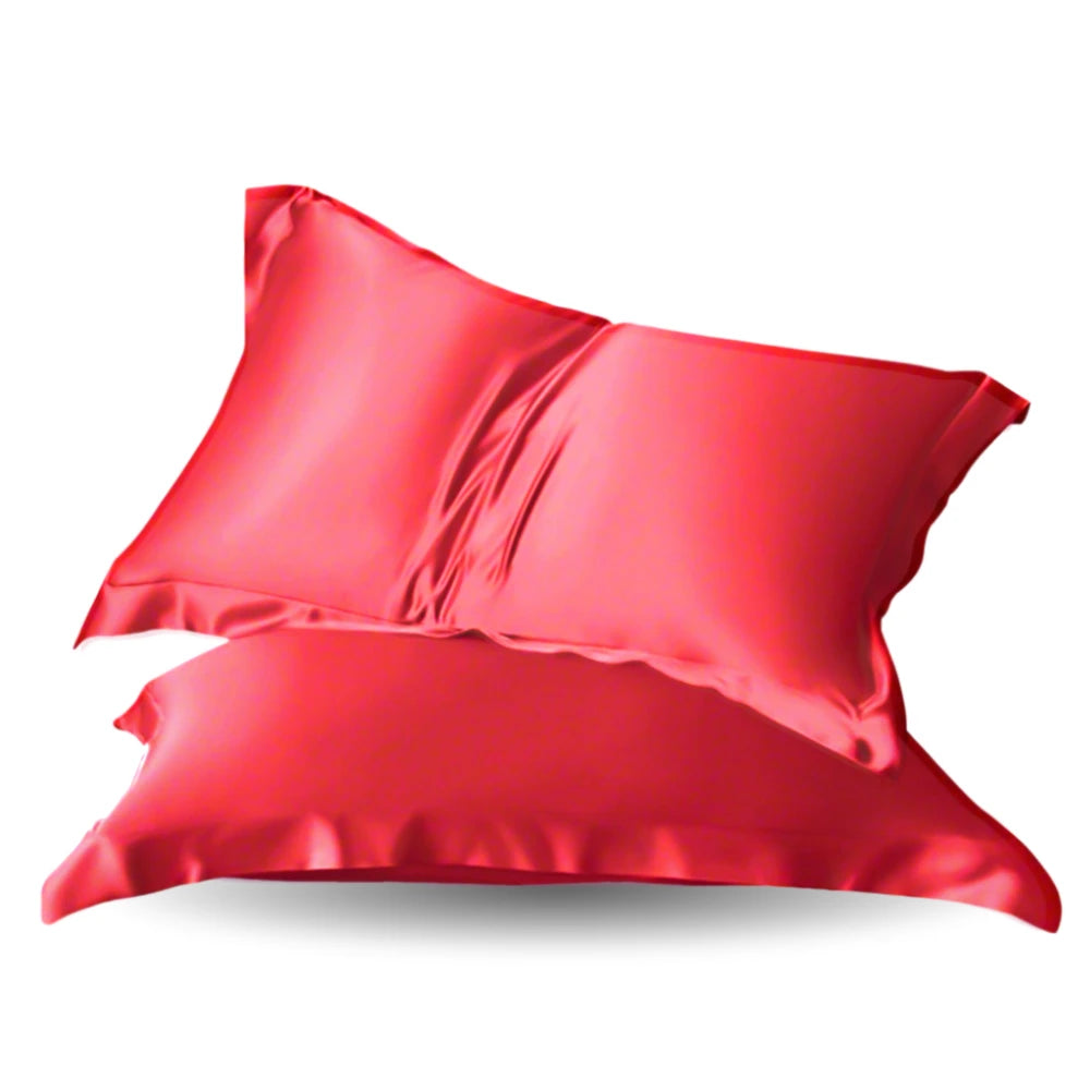 Silke Putetrekk 50x70 Dyp Rosa / Rød Bedtime.no.