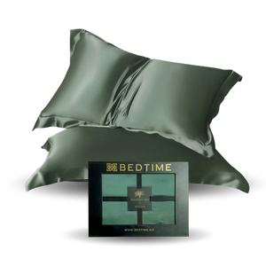 Silke Sengesett, Grønn 200x220, Outletvare Bedtime.no Bedtime Collection.