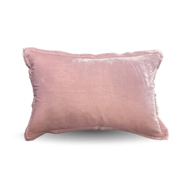 Silkevelour putetrekk Blush Pink 40×60 cm