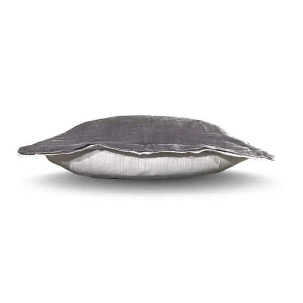 Silkevelour putetrekk Soft Grey 40×60 cm