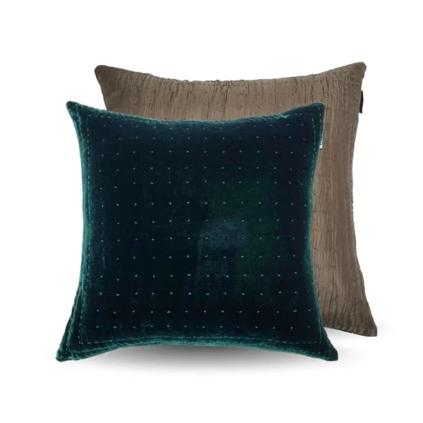Silkevelour putetrekk Ivy Green 60×60 cm