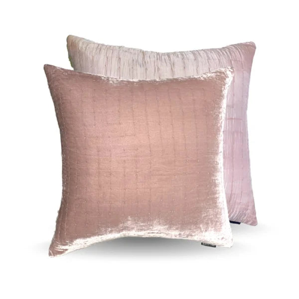 Silkevelour putetrekk Blush Pink 60×60 cm