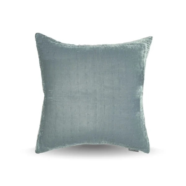Silkevelour putetrekk Turquoise 60×60 cm Bedtime.no.