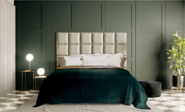 Silkevelour sengeteppe Ivy Green 160x260