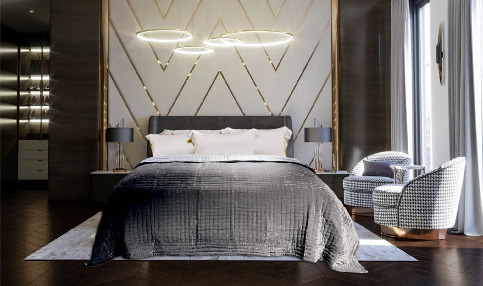 Silkevelour sengeteppe Soft Grey 160x260 Bedtime.no.